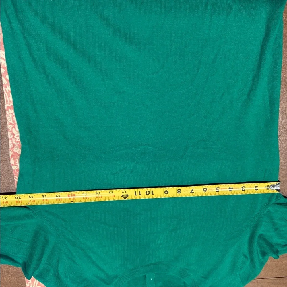 EUC Talbots Vibrant Green L/S Wool Blend Sweater SZ L - Picture 8 of 11